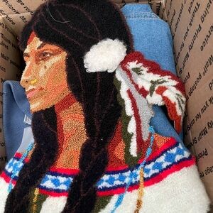 Women's Multicolor Varsity Jacket for Susan-Desert Diva Only